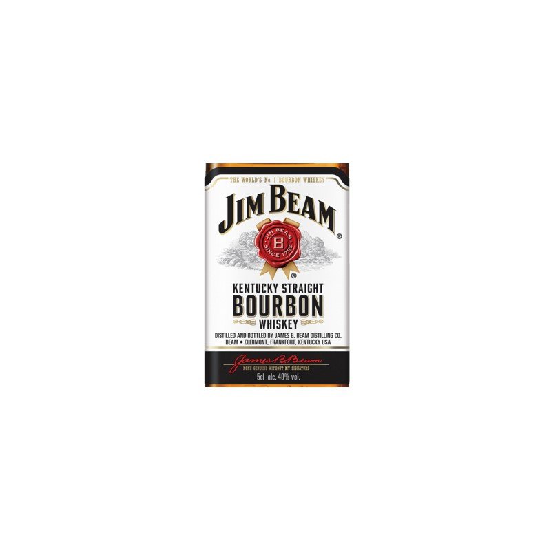 Jim Beam Bourbon White Label Miniflasche 0,05 L 40% vol